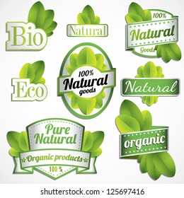 eco bio natural logos