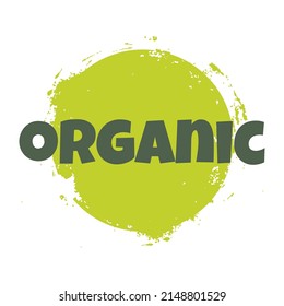 Eco, bio, organic and natural products sticker, label, badge and logo.