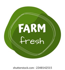 Eco, bio, vegan food stickers template, logo with leaves for organic and eco friendly products. Eco stickers for labeling package, food, cosmetics. Hand drawn style.