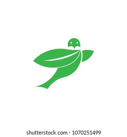 eco bird logo template