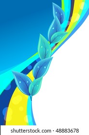 Eco blue background
