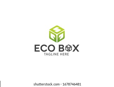 Eco Box Logo Template Design Vector