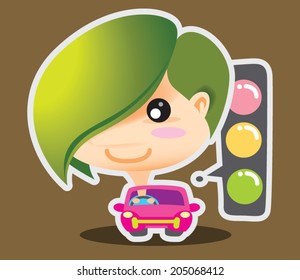 Eco Boy Traffic Light