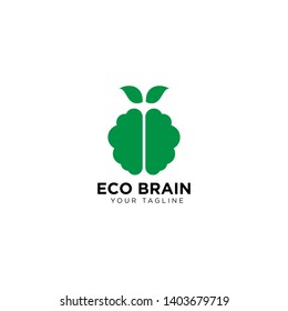 Eco Brain Logo Design Template