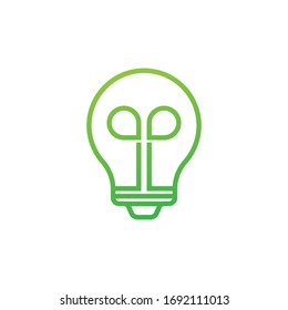 Eco bright logo - Smart Idea Logo Vector - bright logo template - business Idea branding