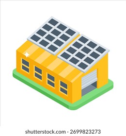 Eco construção vetor isométrico design em estilo moderno, vetor premium