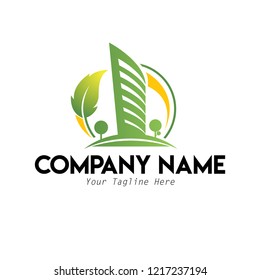 Eco Building Logo Template