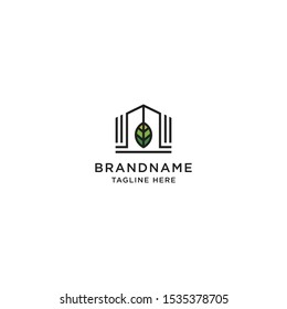 Eco Building Real Estate Logo Icon Design Template. City, Apartment, Green, Construction Vector Illustration