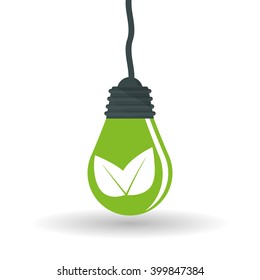 Eco bulb design , vector illustration