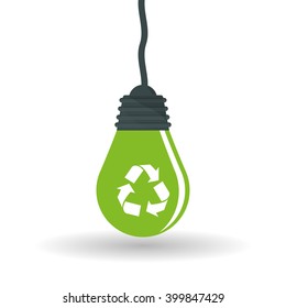Eco bulb design , vector illustration