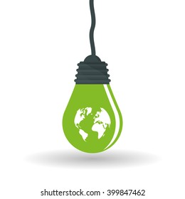 Eco bulb design , vector illustration