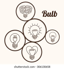 Eco Bulb digital design, vector illustration eps 10