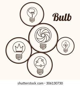 Eco Bulb digital design, vector illustration eps 10