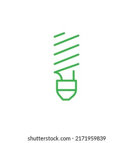 eco bulb editable stroke icon, Smart stroke icon