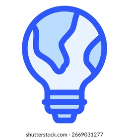 Eco Bulb icon symbol. Vector illustration.