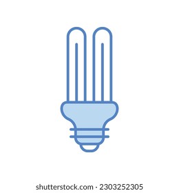 Eco Bulb icon vector stock illustration.