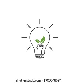eco bulb idea,creative, concept illustration vector
