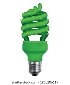 Eco bulb light. renewable and ecological energy, caring for the environment.

