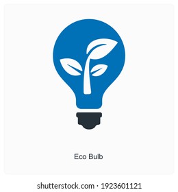 Bombilla ecológica o concepto de icono de bombilla reutilizable