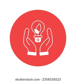 Eco bulb Vector Icon which can easily modify or edit

