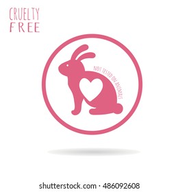 eco bunny banners design. Cruelty free quote