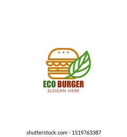 eco burger logo. symbol and icon of burger