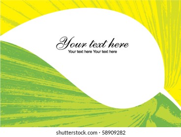 eco business card with leaf