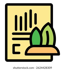 Eco business chart showcasing sustainable growth and environmental responsibility, emphasizing green practices for a better future