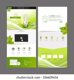 Eco Business One page website 