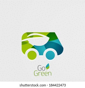 Eco Car Abstract Shape Design