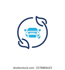 eco car colored icon vector design good for web or mobile app