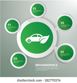 Eco car concept,vector