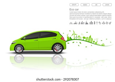 ECO Car Concept.vector