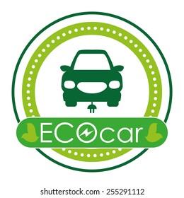 eco car design, vector illustration eps10 graphic 