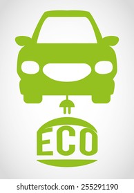 eco car design, vector illustration eps10 graphic 