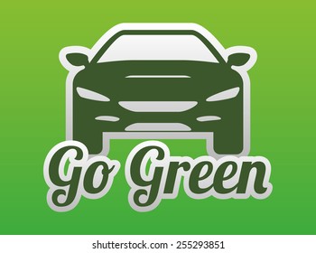 eco car design, vector illustration eps10 graphic 