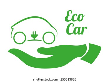 eco car design, vector illustration eps10 graphic 