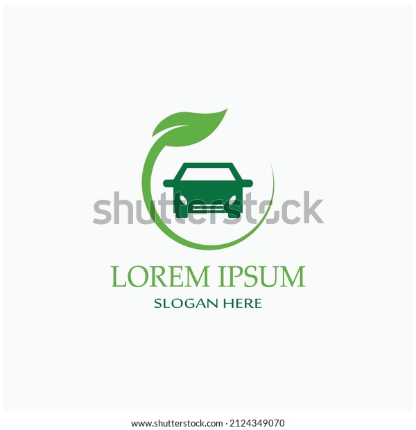 eco car and electric green car technology,icon\
logo vector.