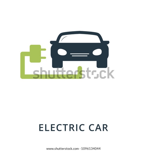 Eco Car. Flat style icon design. UI.\
Illustration of forest icon. Pictogram isolated on white. Ready to\
use in web design, apps, software,\
print