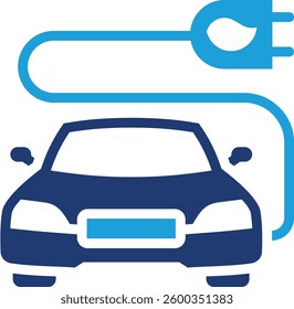 Eco Car Icon Element For Design