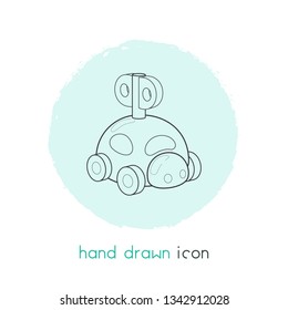 Eco car icon line element. Vector illustration of eco car icon line isolated on clean background for your web mobile app logo design.