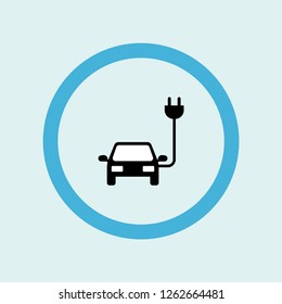 eco car icon symbol. Premium quality isolated eco car vector icon in trendy style. eco car element.