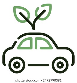 Eco Car Icon for web, app, infographic, etc