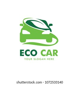 Eco Car Logo Design Vector