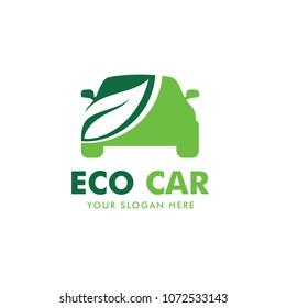 Eco Car Logo Design Vector