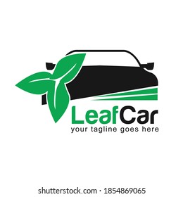 Vector de diseño de logotipos de coches ecológicos