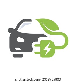 Eco car, logo, design, vector, sticker.