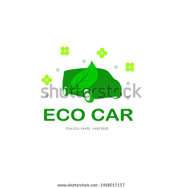 ECO car logo\
design,simple and\
minimalist
