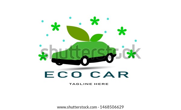 ECO car logo\
design,simple and\
minimalist