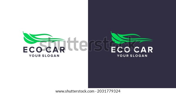 eco with car logo\
template